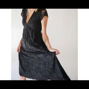 UO Imogen Lace Midi Dress